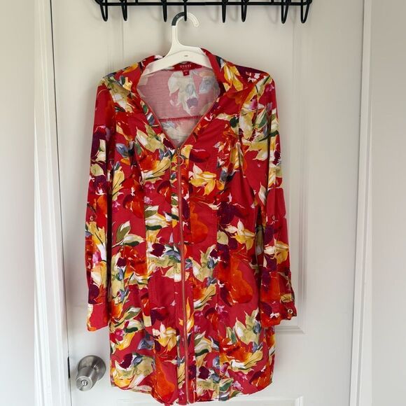 Guess Red and Yellow Floral Dress - Picture 2 of 9